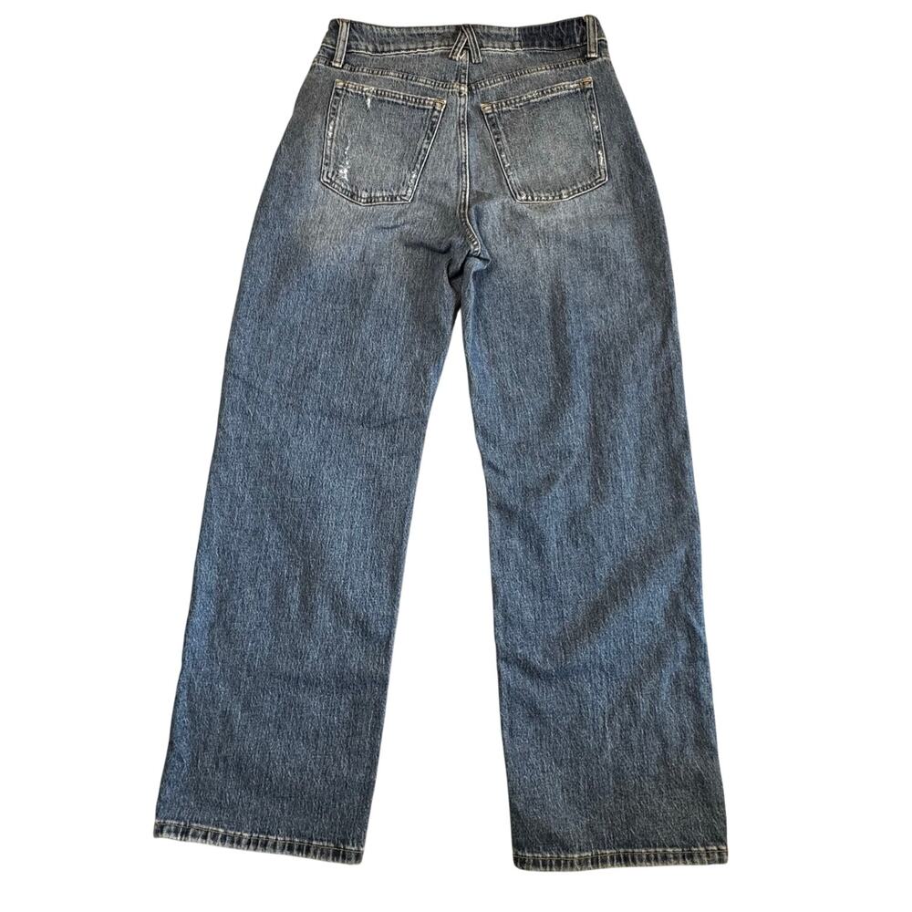 Maurices Goldie Blues Cheeky Wide Leg Jeans Women's Distressed Med Wash Denim 10 - Picture 6 of 10